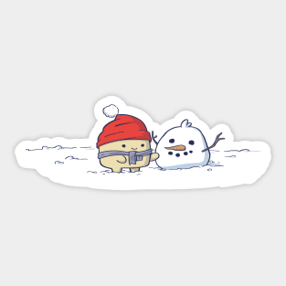 Do You Want A Pudgy Snowman? Sticker